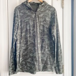 Lululemon SURGE WARM FULLZIP Heritage Camo Olive L